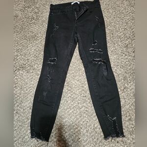 KanCan Black Distressed Skinny Jeans